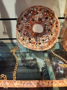 BETSEY JOHNSON KITSCH EVERYTHING BAGEL CROSS BODY BAG